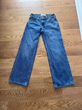 Hollister Blue Wide Leg Jeans